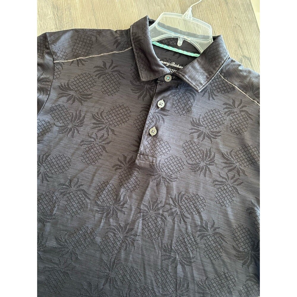$110 Tommy Bahama Men's, Pineapple Palm Coast IslandZone Polo Shirt Size M